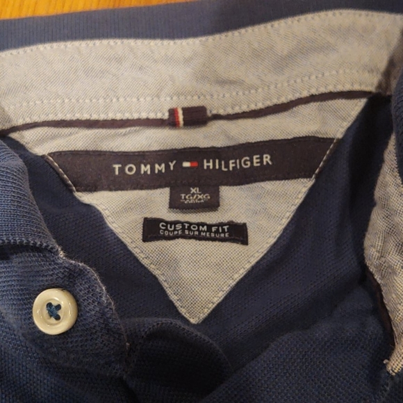 Navy Tommy Hilfiger Polo - Picture 3 of 3